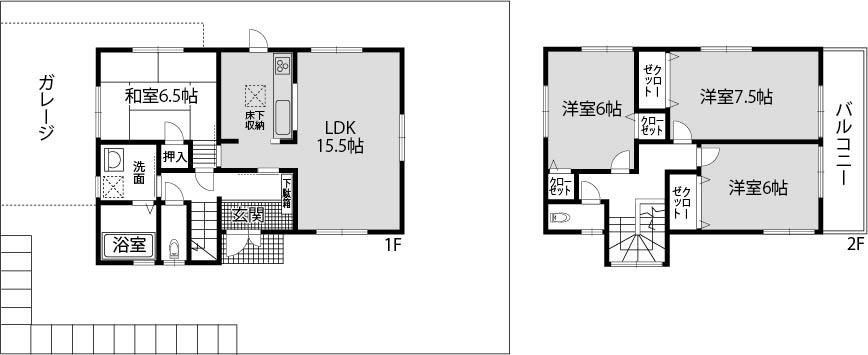 Floor plan. (No. 2 locations), Price 26,800,000 yen, 4LDK, Land area 166.04 sq m , Building area 97.2 sq m