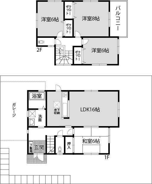 Floor plan. (No. 1 point), Price 26,800,000 yen, 4LDK, Land area 166.07 sq m , Building area 98.82 sq m