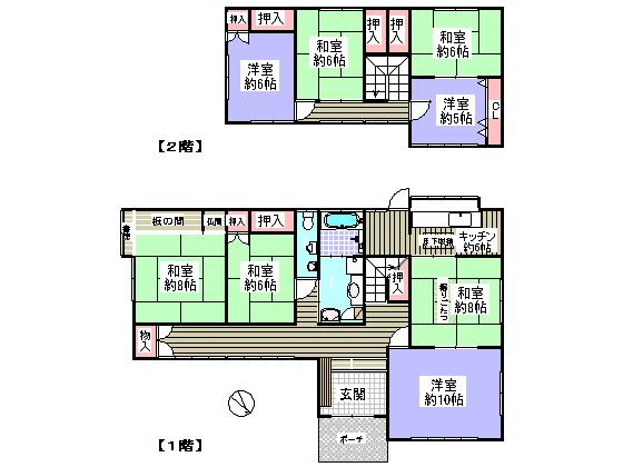 Floor plan. 27 million yen, 8K, Land area 288.84 sq m , Building area 159.92 sq m