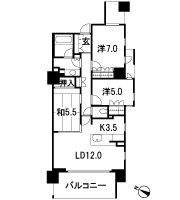 Floor: 3LDK, occupied area: 75.06 sq m, Price: 46,165,000 yen ・ 49,662,000 yen