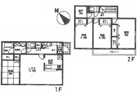 Floor plan. 32,800,000 yen, 4LDK, Land area 200.79 sq m , Building area 108.13 sq m 1 issue areas