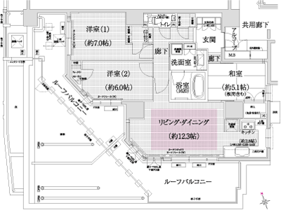 Floor: 3LDK, occupied area: 81.19 sq m, Price: 59.6 million yen