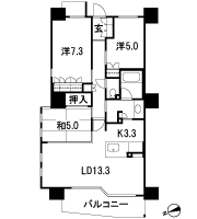Floor: 3LDK, occupied area: 75.03 sq m, Price: 45,300,000 yen ~ 48,600,000 yen