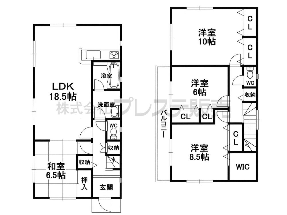 Floor plan. (No. 2 locations), Price 33,800,000 yen, 4LDK, Land area 200.89 sq m , Building area 115.83 sq m