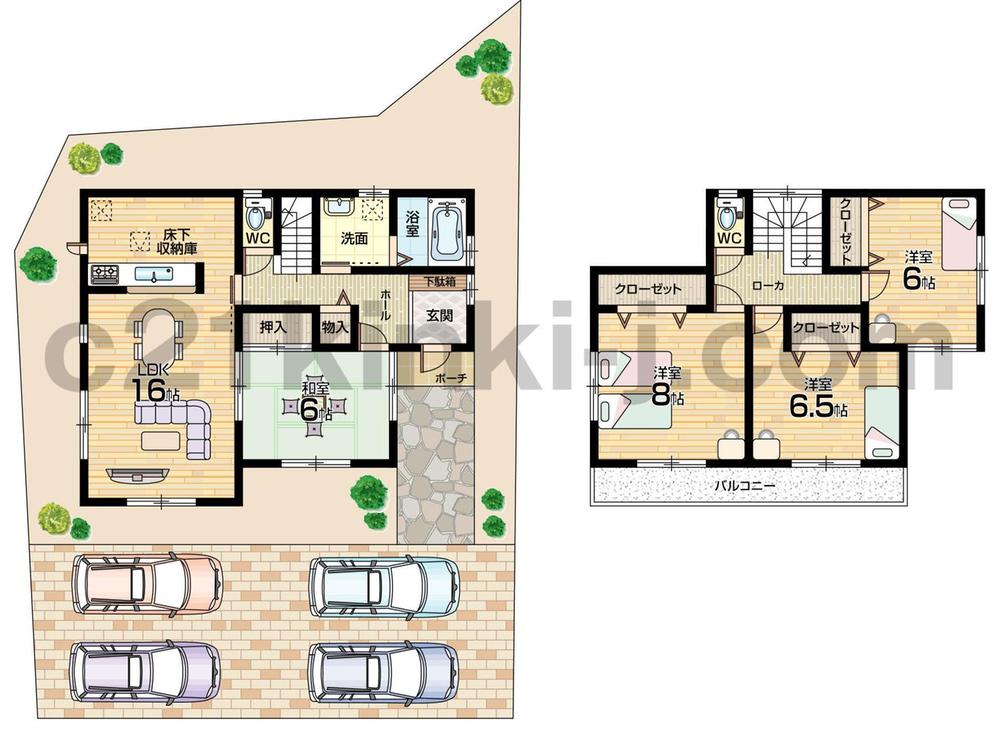 Floor plan. (No. 1 point), Price 29,800,000 yen, 4LDK, Land area 207.51 sq m , Building area 104.33 sq m