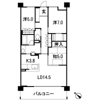 Floor: 3LDK, the area occupied: 85.4 sq m, Price: 44.5 million yen