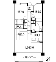 Floor: 3LDK, occupied area: 78.67 sq m, price: 39 million yen