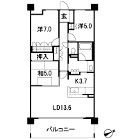 Floor: 3LDK, the area occupied: 77.6 sq m, price: 35 million yen