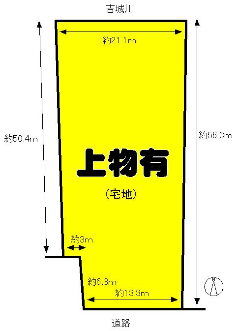 Compartment figure. Land price 155 million yen, Land area 1,070.52 sq m site (May 2013) Shooting
