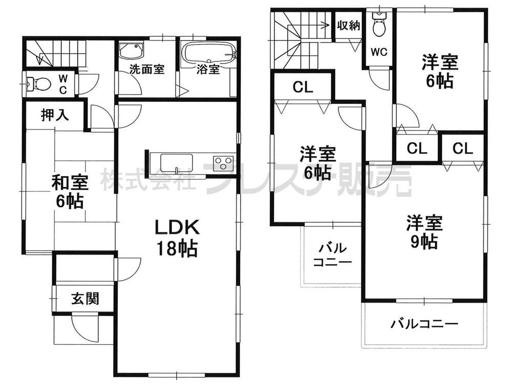 Floor plan. (No. 1 point), Price 33,800,000 yen, 4LDK, Land area 278.5 sq m , Building area 105.98 sq m