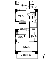 Floor: 4LDK, occupied area: 95.62 sq m, Price: 46,700,000 yen ・ 48,100,000 yen