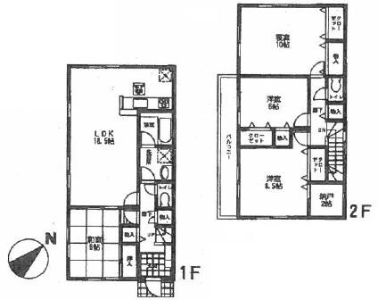 Floor plan. 33,800,000 yen, 4LDK, Land area 200.89 sq m , Building area 115.83 sq m 2 No. land