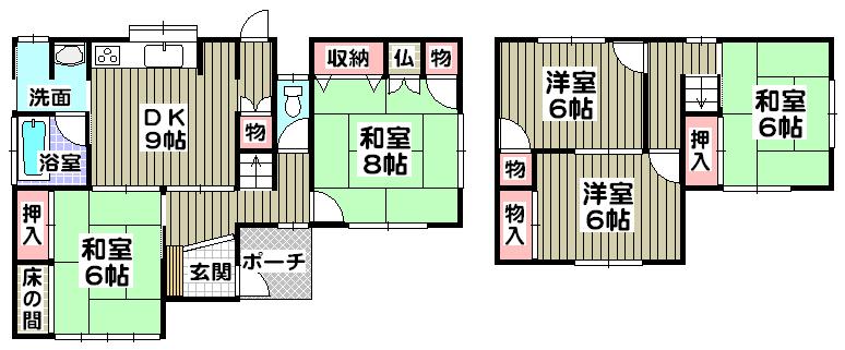 Floor plan. 17.8 million yen, 5DK, Land area 162.23 sq m , Building area 124.12 sq m