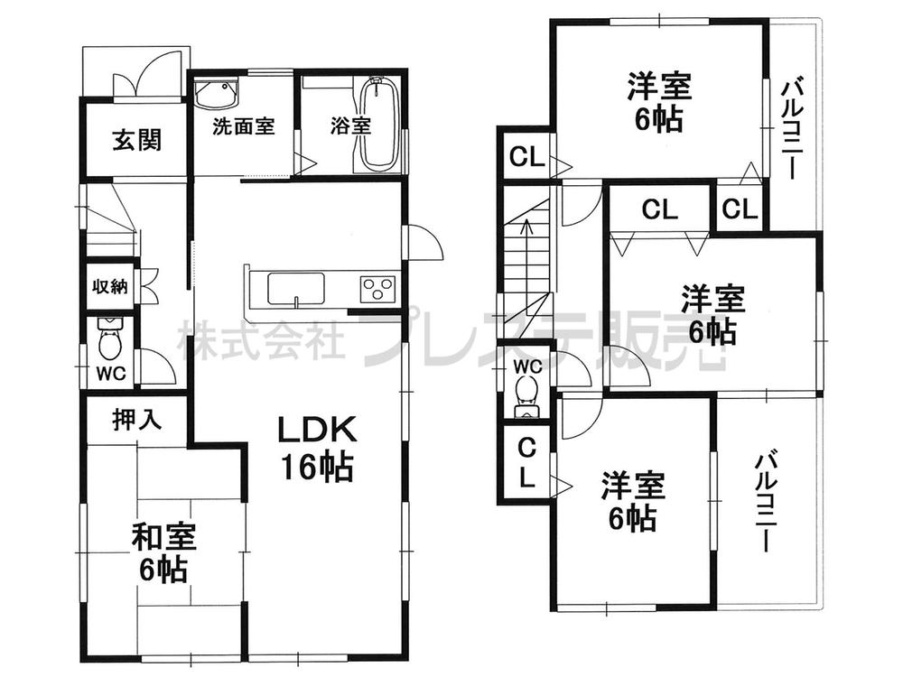 Floor plan. (No. 2 locations), Price 22,800,000 yen, 4LDK, Land area 155.66 sq m , Building area 93.15 sq m