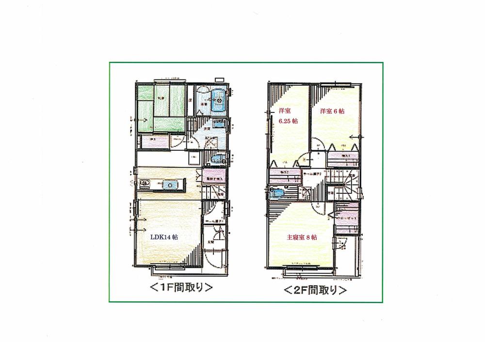 Floor plan. Price 16,900,000 yen, 4LDK+S, Land area 126.28 sq m , Building area 96.05 sq m