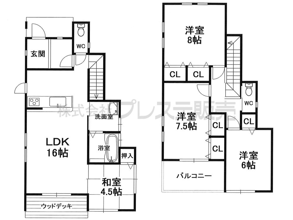 Floor plan. 27,800,000 yen, 4LDK, Land area 167.6 sq m , Building area 99.63 sq m floor plan
