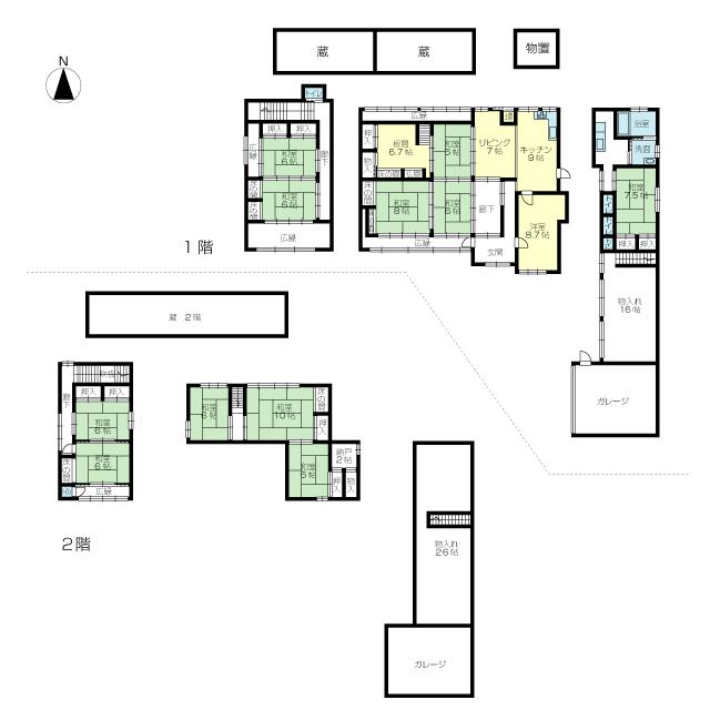 Floor plan. 11.9 million yen, 13LDK + 2S (storeroom), Land area 574.74 sq m , Building area 357 sq m floor plan