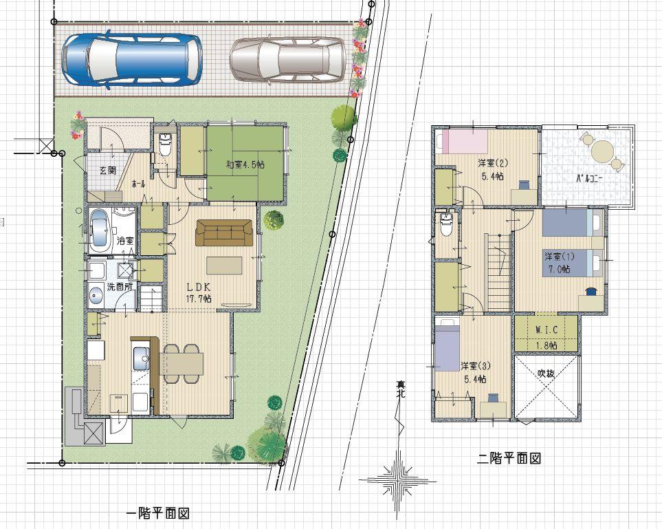 Floor plan. (No. 14 locations), Price 36,800,000 yen, 4LDK, Land area 138.68 sq m , Building area 100.82 sq m