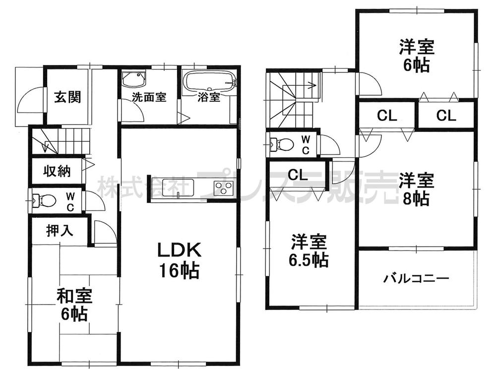Floor plan. (No. 5 locations), Price 29,800,000 yen, 4LDK, Land area 130.73 sq m , Building area 103.5 sq m