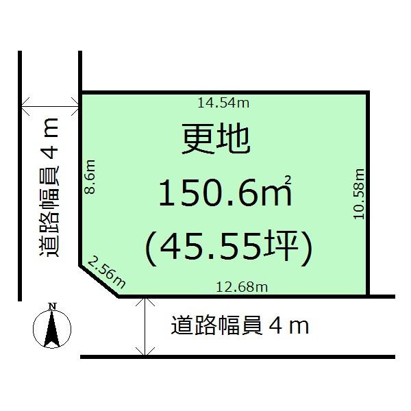 Compartment figure. Land price 6 million yen, Land area 150.6 sq m