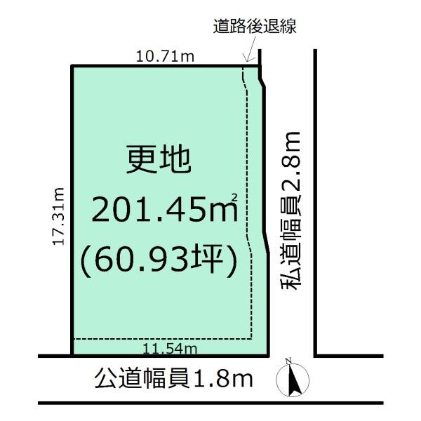 Compartment figure. Land price 16.8 million yen, Is a vacant lot with no land area 201.45 sq m building conditions! !