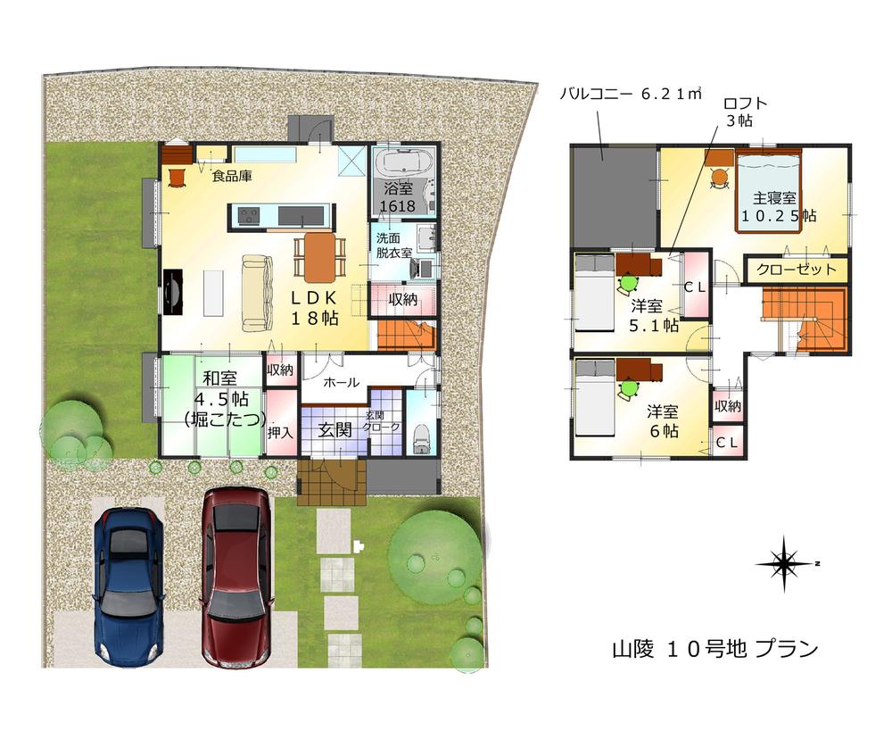 Floor plan. (No. 10 locations), Price 30,594,000 yen, 4LDK, Land area 185.88 sq m , Building area 105.57 sq m