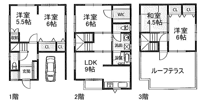 Floor plan. 19.9 million yen, 5LDK, Land area 58.75 sq m , Building area 109.3 sq m