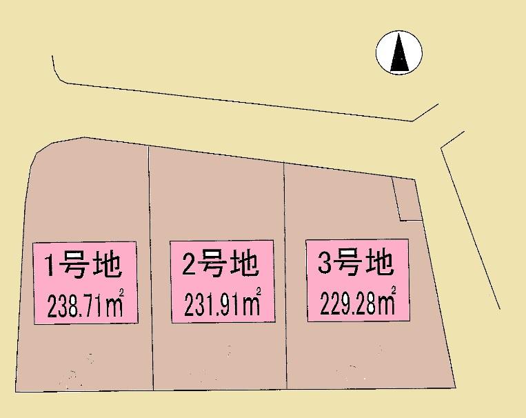 Compartment figure. Land price 21,800,000 yen, Land area 238.71 sq m