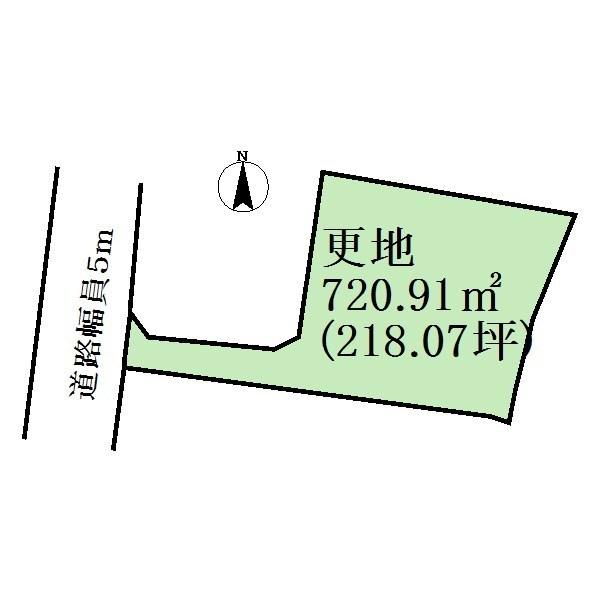 Compartment figure. Land price 11.8 million yen, Land area 720.91 sq m