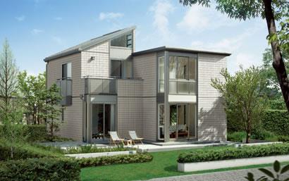 Building plan example (exterior photos). Sekisui Heim of residential products: Heim bj