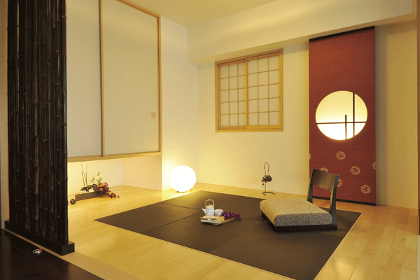 Interior.  [Japanese-style room] Japanese-style rooms spread gentle texture of tatami. living ・ In the dining Tsuzukiai, Likely to enjoy a rich sense of openness. hobby, Space of housework Ya, Also suitable to the guest bedroom (A type model room)