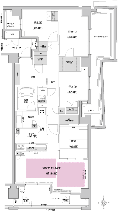 Floor: 4LDK, occupied area: 97.38 sq m, Price: 49.8 million yen