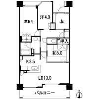 Floor: 3LDK, occupied area: 78.01 sq m, Price: 33.4 million yen