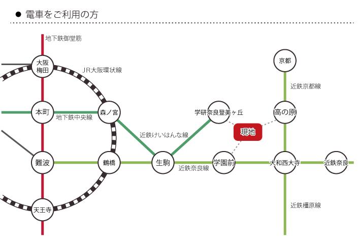 route map. From 3 Station is accessible.
