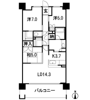 Floor: 3LDK + N (storeroom), the occupied area: 81.75 sq m, Price: 34.9 million yen