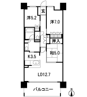 Floor: 3LDK, occupied area: 75.75 sq m, Price: 30.3 million yen