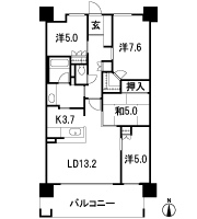 Floor: 4LDK, the area occupied: 88.4 sq m, Price: 37.8 million yen