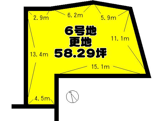 Compartment figure. Land price 20,300,000 yen, Land area 192.71 sq m