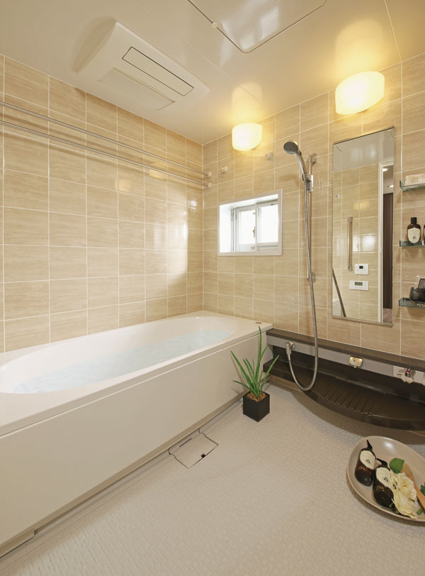 Bathing-wash room.  [Bathroom] Bathroom to relax both mind and body is, Pursuing a chic atmosphere. further, Ya economic Samobasu, Comfort features, such as mist Kawakku the sauna feeling at home can enjoy also standard ( ※ )