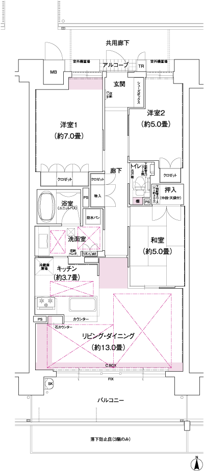 Floor: 3LDK, occupied area: 78.22 sq m, Price: 36.2 million yen