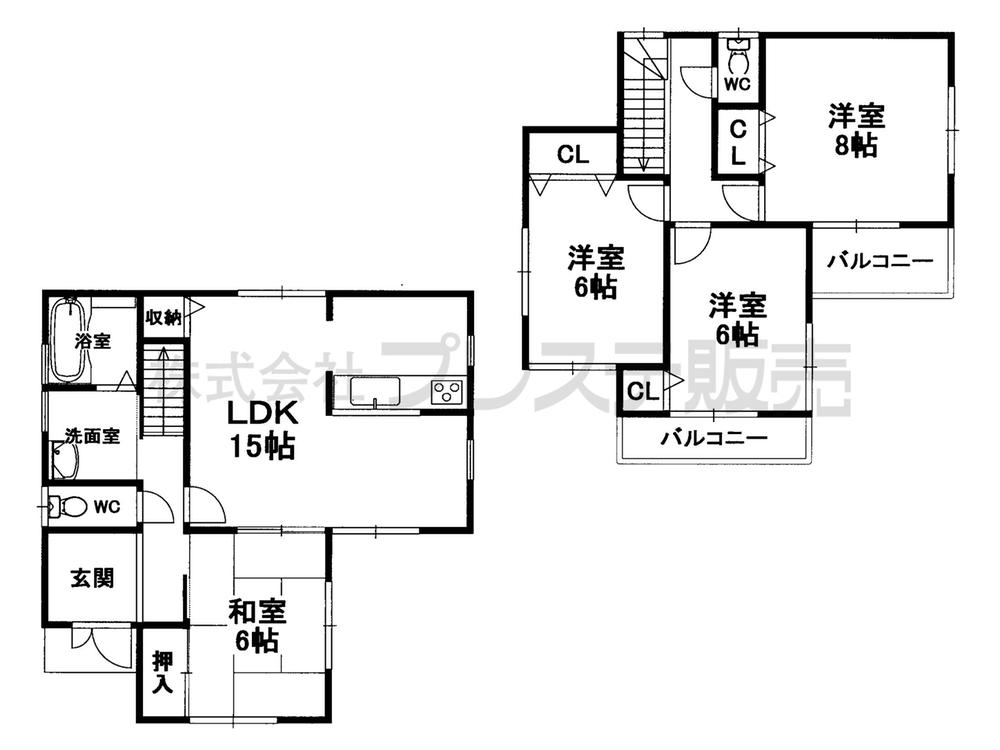 Floor plan. (No. 42 locations), Price 25,300,000 yen, 4LDK, Land area 212.44 sq m , Building area 96.39 sq m