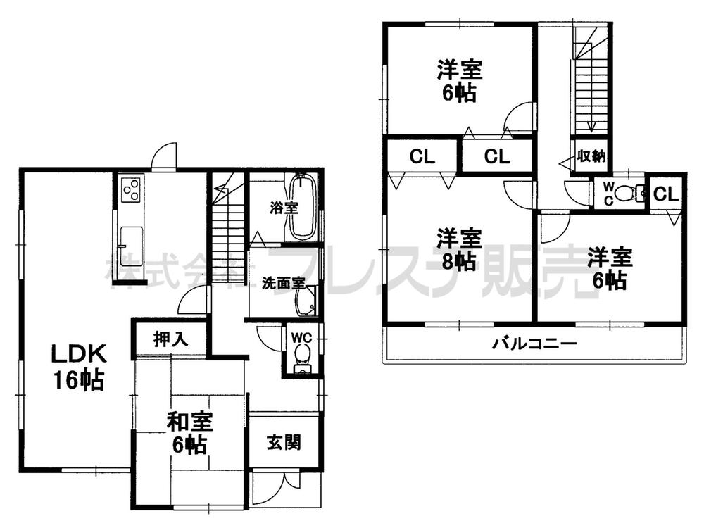 Floor plan. (No. 40 locations), Price 25,800,000 yen, 4LDK, Land area 212.38 sq m , Building area 99.63 sq m
