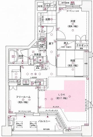 Floor plan. 3LDK, Price 24.5 million yen, Occupied area 75.35 sq m , Balcony area 9.87 sq m floor plan