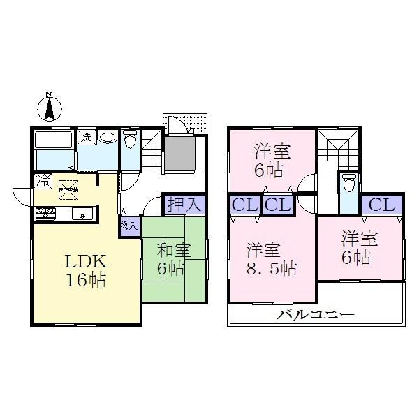 Floor plan. (No. 32 locations), Price 24,800,000 yen, 4LDK, Land area 211.63 sq m , Building area 98.82 sq m