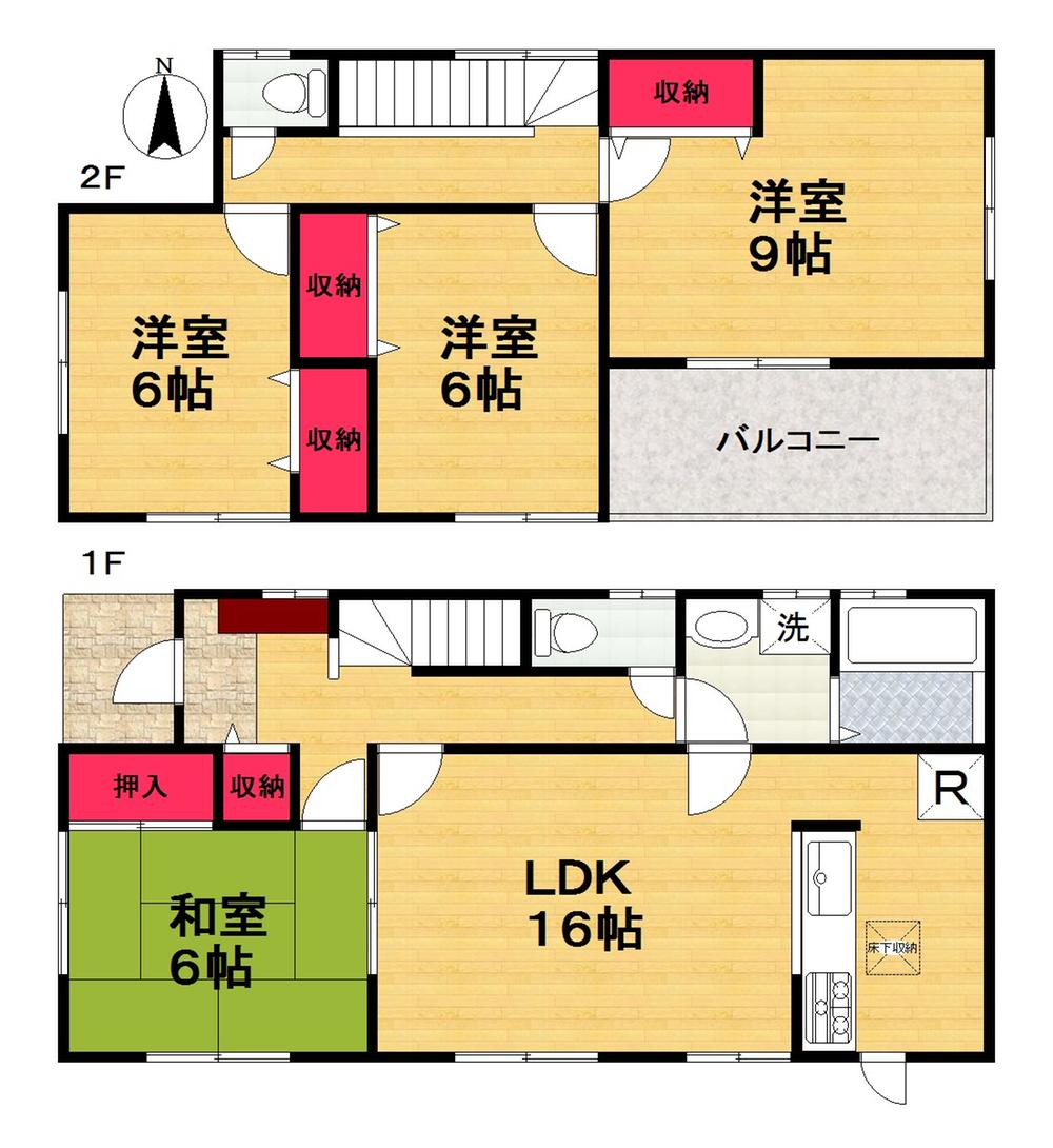 Floor plan. (Building 2), Price 23.8 million yen, 4LDK, Land area 139.19 sq m , Building area 105.15 sq m