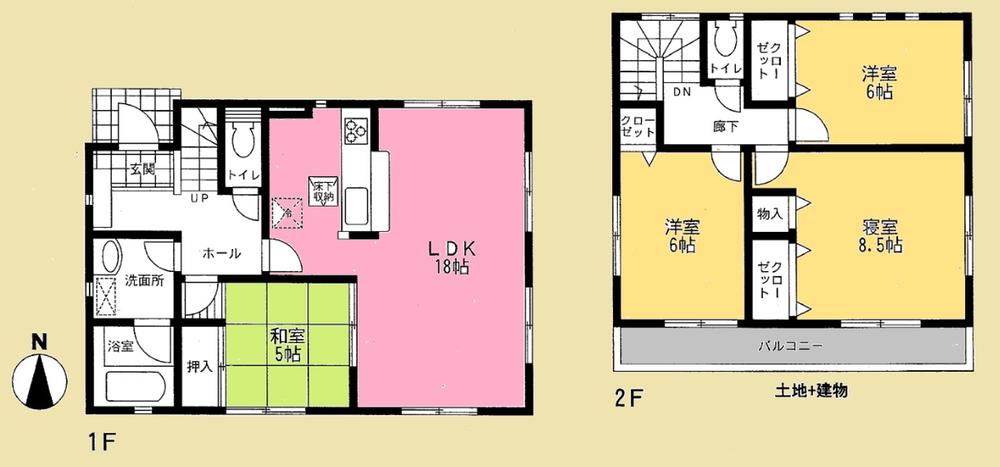 Floor plan. 18,800,000 yen, 4LDK, Land area 186.4 sq m , Please come feel free to so you cage the salesman in charge of the building area 99.63 sq m site