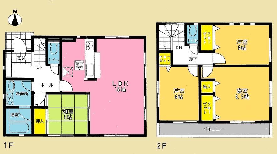Floor plan. LDK is the large house