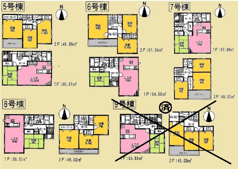 Floor plan. Price 21,800,000 yen, 4LDK, Land area 105.9 sq m , Building area 105.57 sq m
