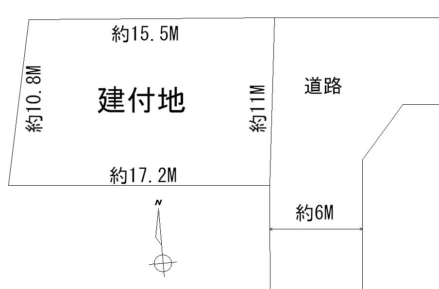Compartment figure. Land price 13,900,000 yen, Land area 178.31 sq m