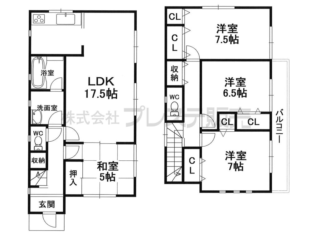 Floor plan. 23.8 million yen, 4LDK, Land area 195.32 sq m , Building area 102.06 sq m